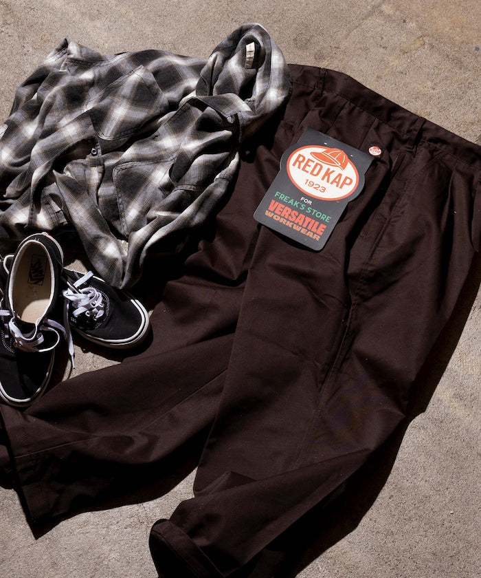 RED KAP 別注 SMU PT-38 SETUP 2TUCK WIDE PANTS / 兩褶寬版工作長褲
