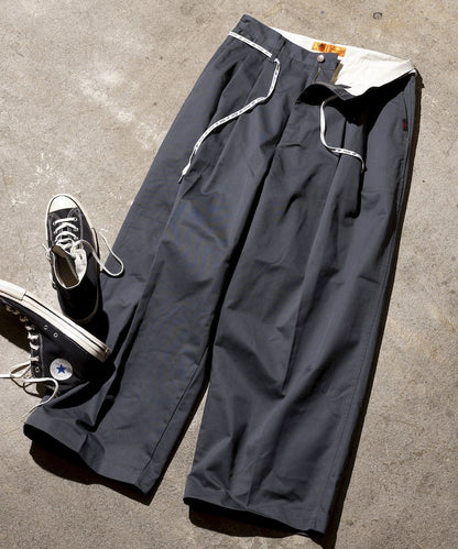 RED KAP 別注 SMU PT-38 2TUCK BAGGY WIDE TWILL PANTS / 別注寬版雙褶厚斜紋工作圓筒長褲