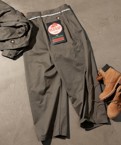 RED KAP 別注 SMU PT-38 2TUCK BAGGY WIDE TWILL PANTS / 別注寬版雙褶厚斜紋工作圓筒長褲