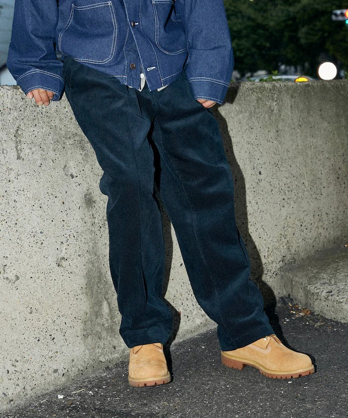 RED KAP × FREAK'S STORE / 復古燈芯絨雙褶寬版長褲（日本聯名限定）