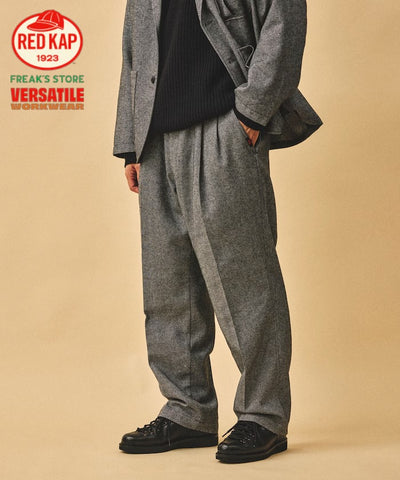 RED KAP × FREAK'S STORE / PT-38 雙褶斜紋軟呢寬褲（日本聯名限定）