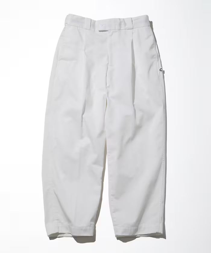 CAHLUMN  TC Twill 1 Tuck Pants / TC斜紋單摺長褲