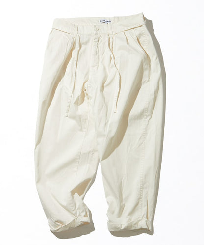 CAHLUMN Extra Long Staple Organic Cotton 2 Tuck Chino Pant / 超長纖維有機棉 2褶錐形寬版斜紋褲