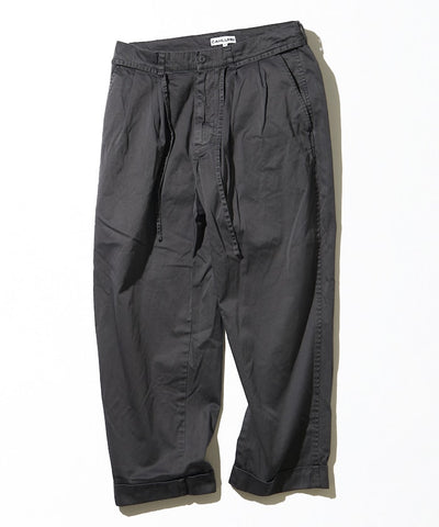 CAHLUMN Extra Long Staple Organic Cotton 2 Tuck Chino Pant / 超長纖維有機棉 2褶錐形寬版斜紋褲
