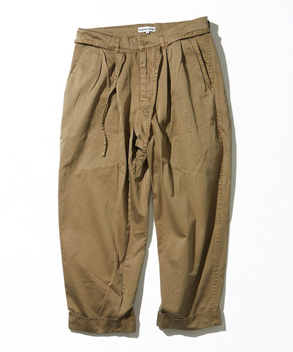 CAHLUMN Extra Long Staple Organic Cotton 2 Tuck Chino Pant / 超長纖維有機棉 2褶錐形寬版斜紋褲