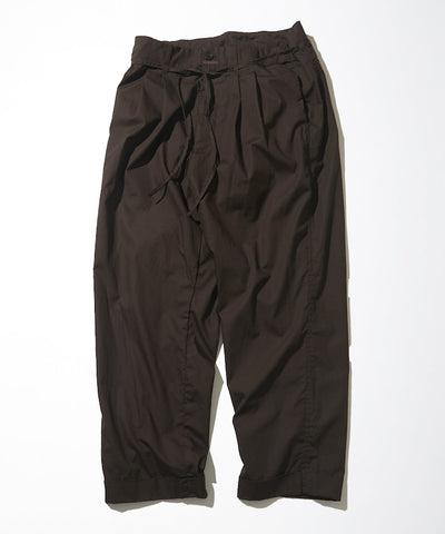 CAHLUMN Broadcloth 2 Tuck Trousers / 高密度平織棉布雙褶長褲