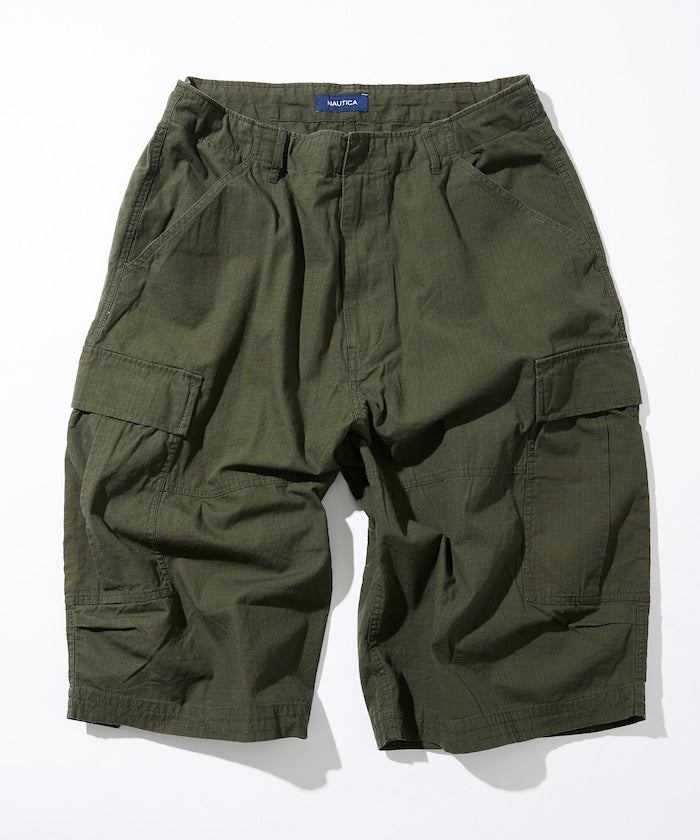 NAUTICA Super Wide Cargo Cropped Pants / 超寬鬆 七分 工裝 短褲