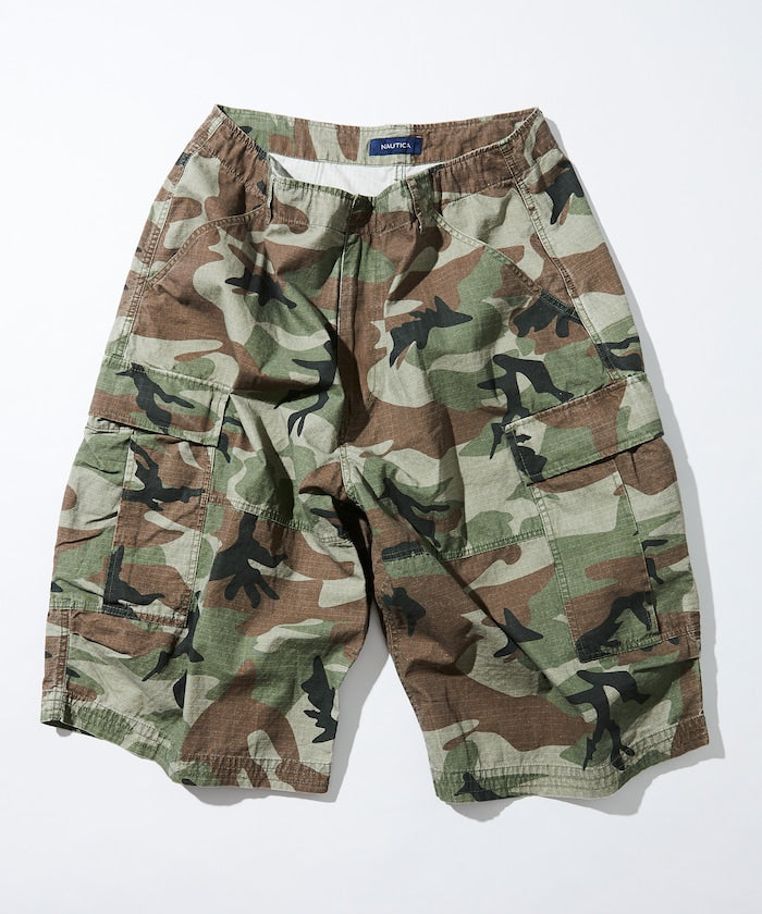 NAUTICA Super Wide Cargo Cropped Pants / 超寬鬆 七分 工裝 短褲