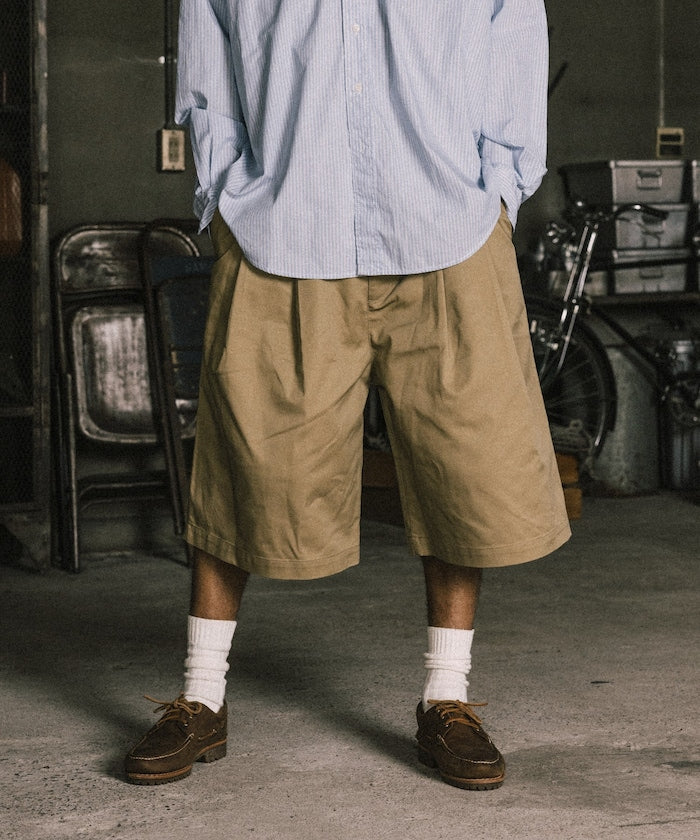 RED KAP × FREAK'S STORE / 雙摺工裝短褲 2TUCK WIDE BAGGY SHORTS