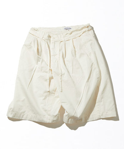 CAHLUMN Extra Long Staple Organic Cotton 2 Tuck Chino Shorts / 有機棉雙褶寬版短褲