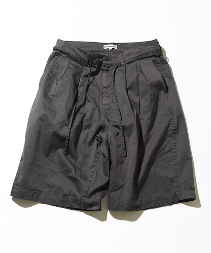CAHLUMN Extra Long Staple Organic Cotton 2 Tuck Chino Shorts / 有機棉雙褶寬版短褲