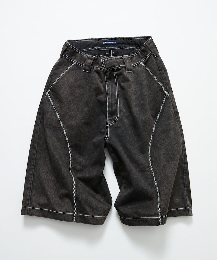NAUTICA Faded Gizastitch T/C Curve Cropped Pants / 仿舊 七分 短褲