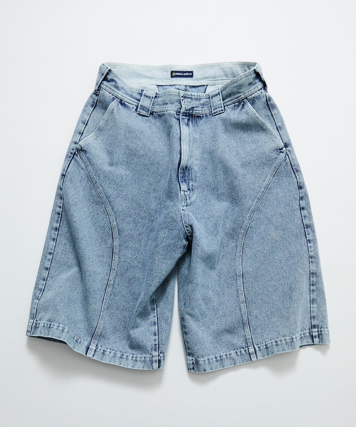 NAUTICA Faded Gizastitch T/C Curve Cropped Pants / 仿舊 七分 短褲