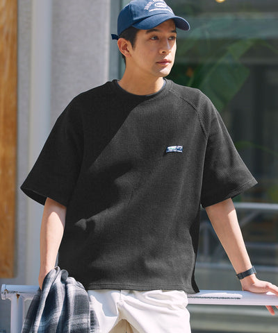 THE CRAFT CREW PRODUCTS / 機能抗菌 UV防護  重磅 華夫格 短袖T恤