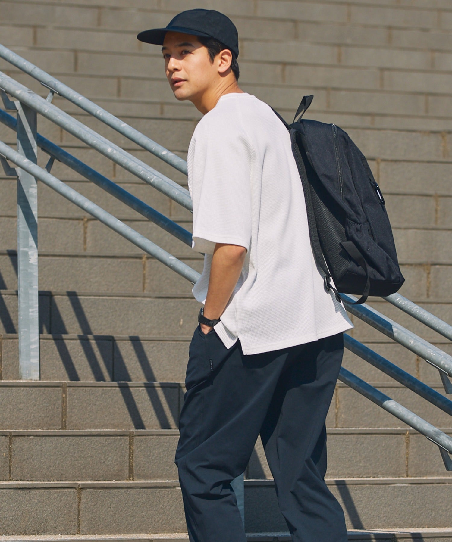 THE CRAFT CREW PRODUCTS / 機能抗菌 UV防護  重磅 華夫格 短袖T恤
