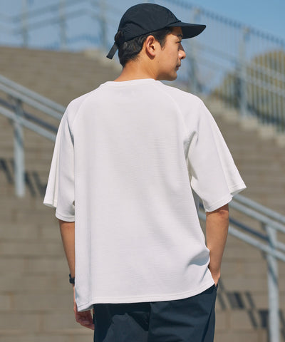 THE CRAFT CREW PRODUCTS / 機能抗菌 UV防護  重磅 華夫格 短袖T恤