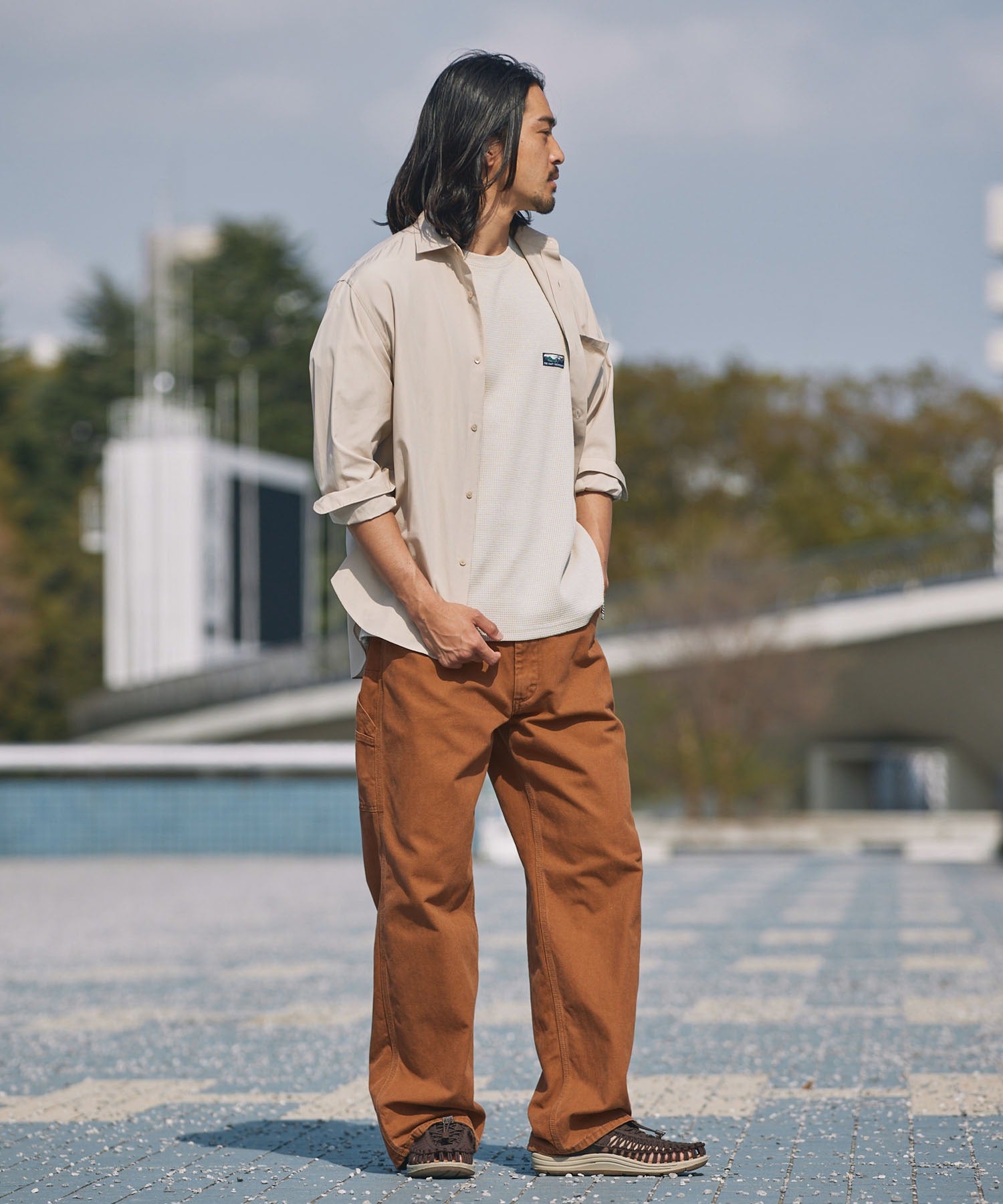 THE CRAFT CREW PRODUCTS / 機能抗菌 UV防護  重磅 華夫格 短袖T恤