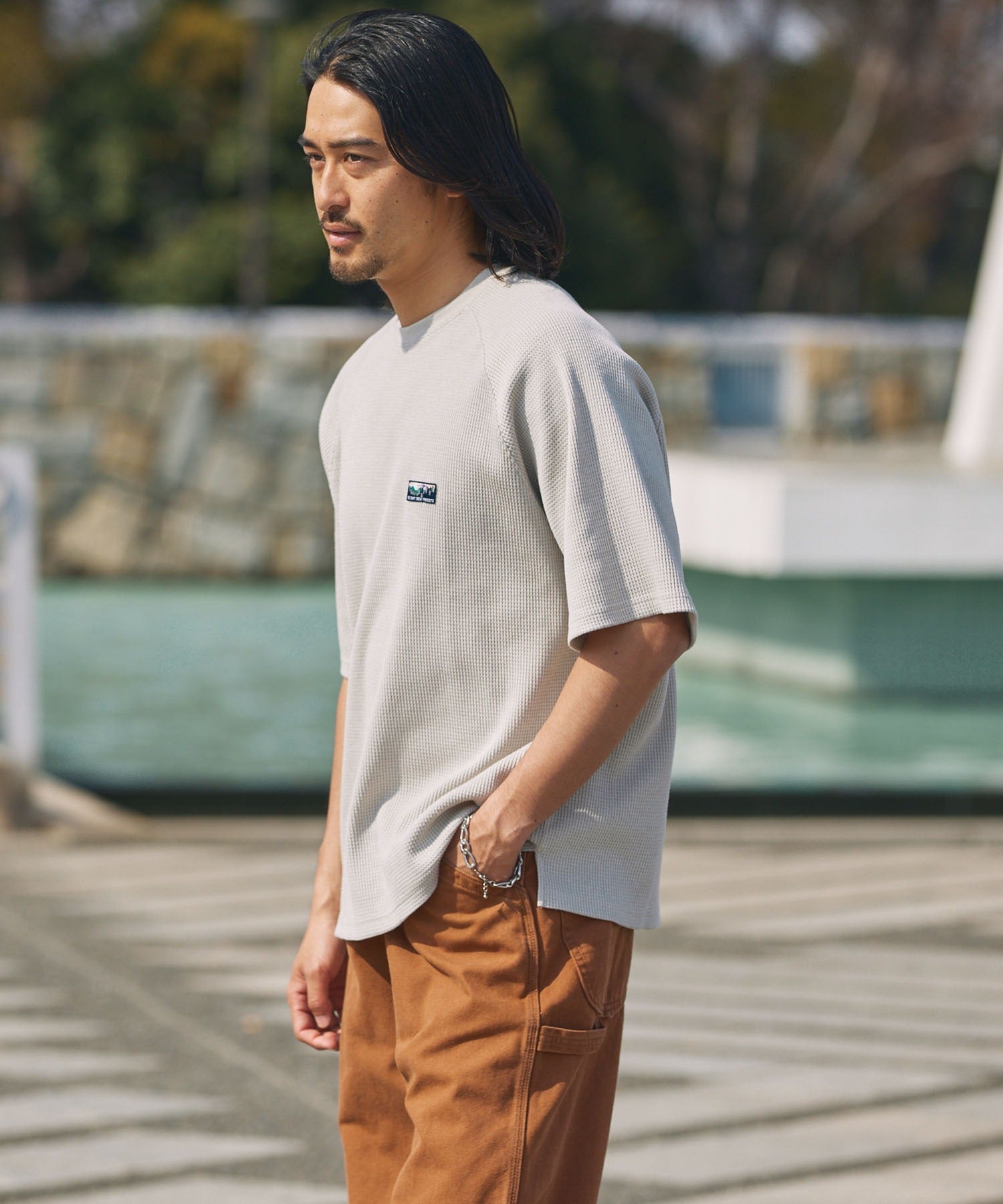 THE CRAFT CREW PRODUCTS / 機能抗菌 UV防護  重磅 華夫格 短袖T恤