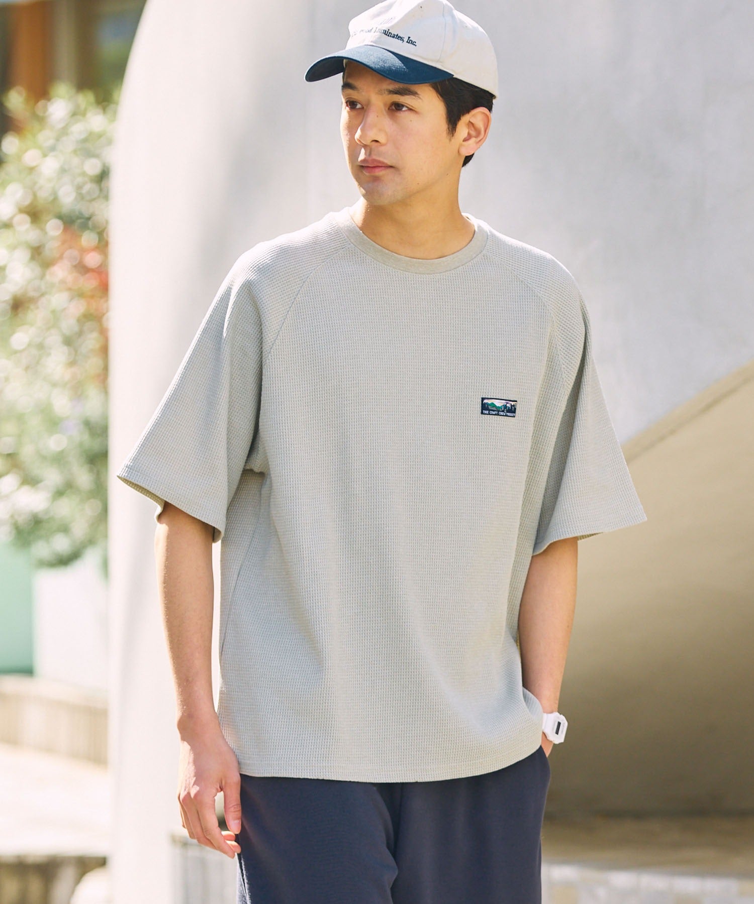 THE CRAFT CREW PRODUCTS / 機能抗菌 UV防護  重磅 華夫格 短袖T恤