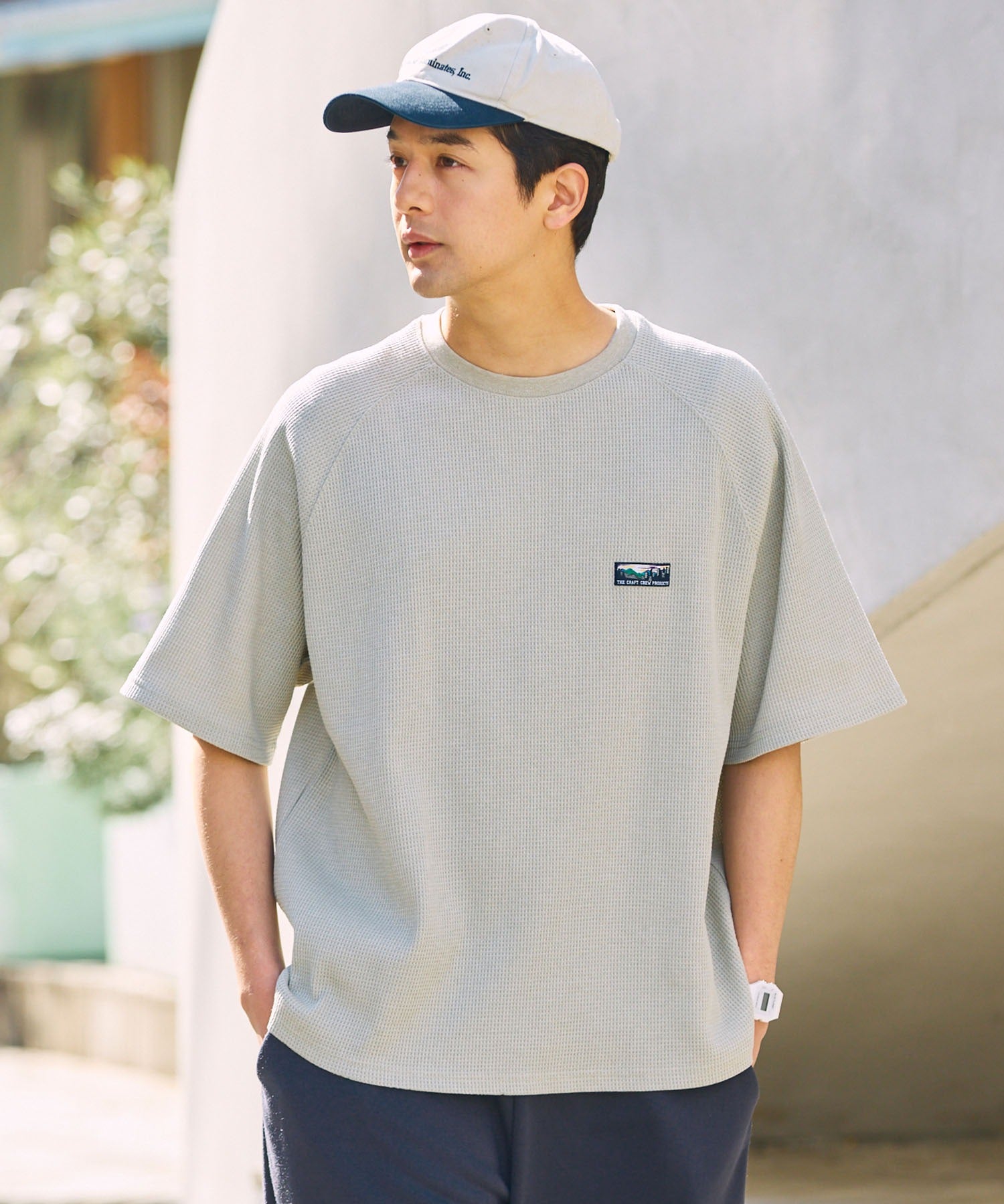 THE CRAFT CREW PRODUCTS / 機能抗菌 UV防護  重磅 華夫格 短袖T恤