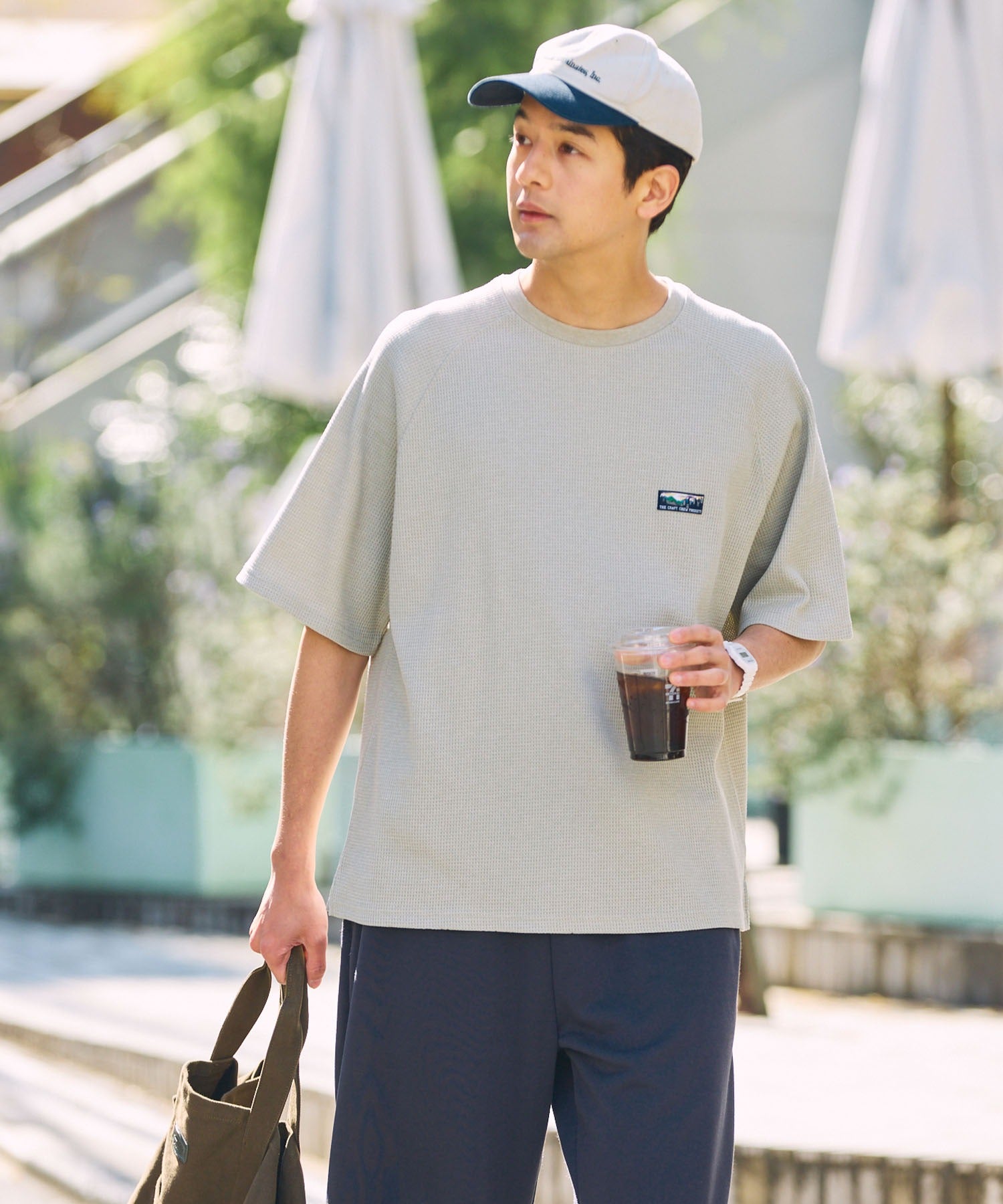 THE CRAFT CREW PRODUCTS / 機能抗菌 UV防護  重磅 華夫格 短袖T恤