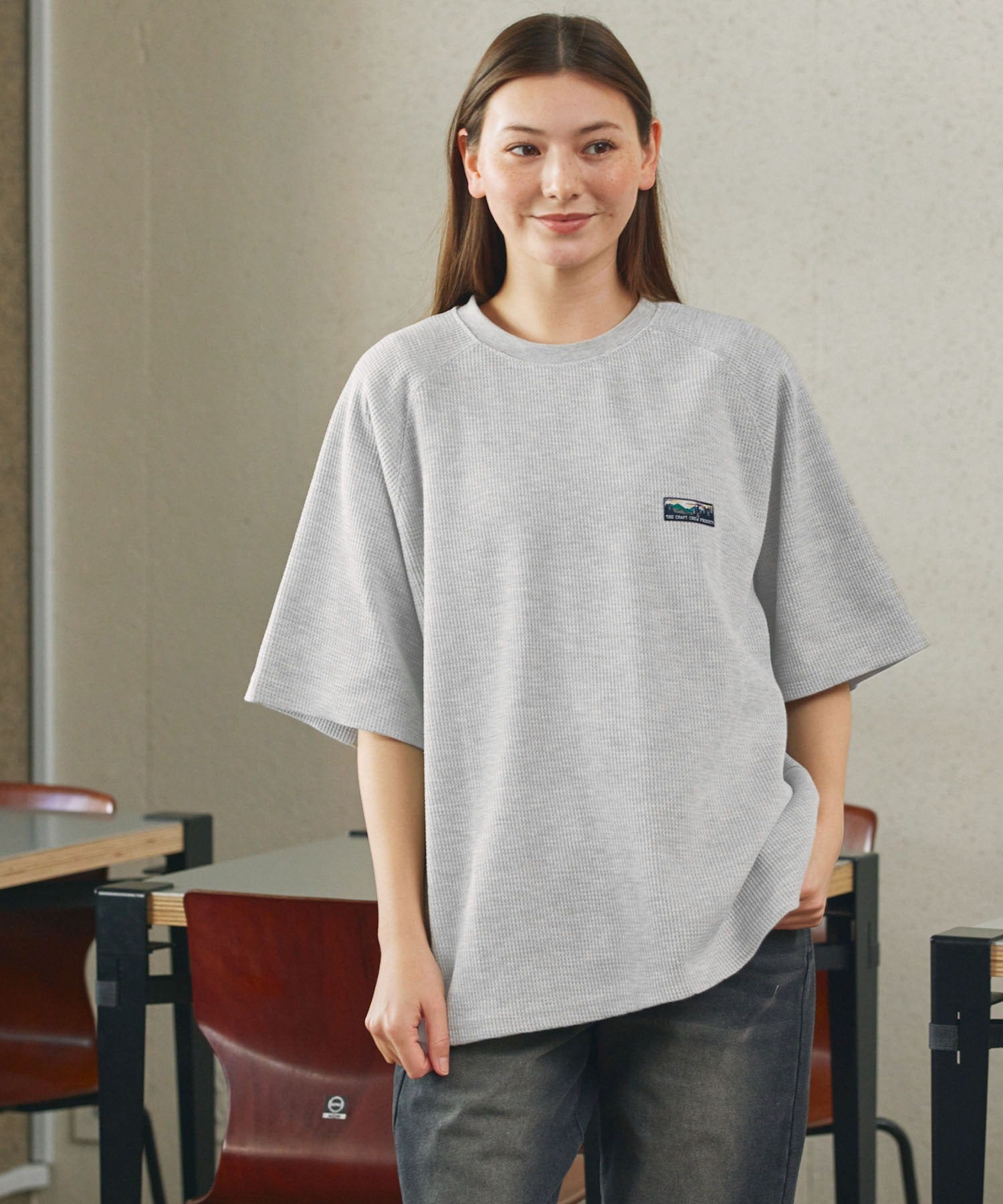 THE CRAFT CREW PRODUCTS / 機能抗菌 UV防護  重磅 華夫格 短袖T恤