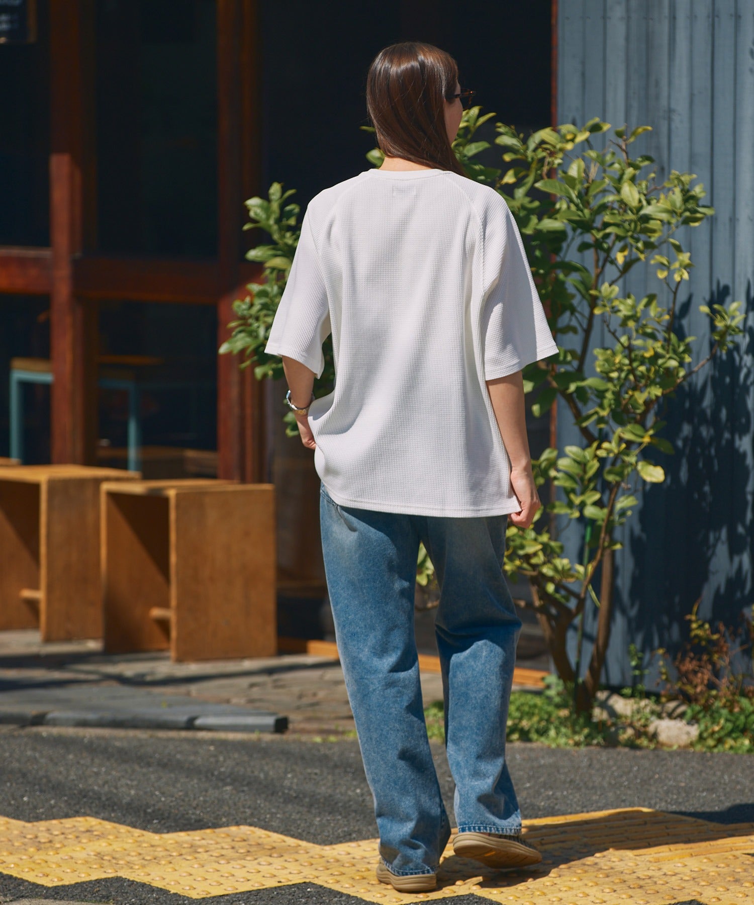 THE CRAFT CREW PRODUCTS / 機能抗菌 UV防護  重磅 華夫格 短袖T恤