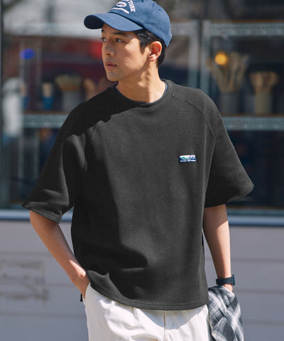THE CRAFT CREW PRODUCTS / 機能抗菌 UV防護  重磅 華夫格 短袖T恤