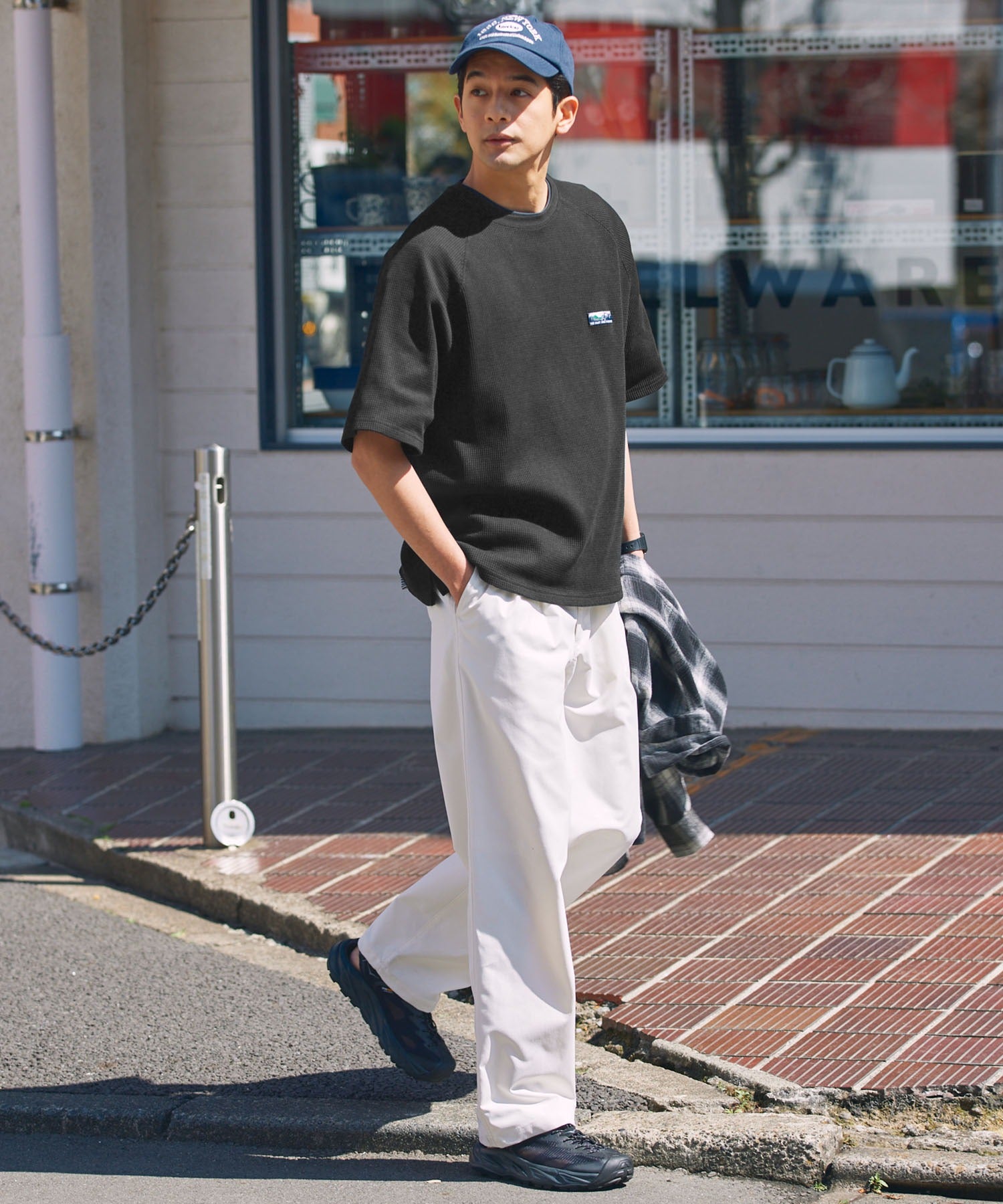THE CRAFT CREW PRODUCTS / 機能抗菌 UV防護  重磅 華夫格 短袖T恤