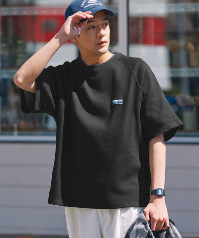 THE CRAFT CREW PRODUCTS / 機能抗菌 UV防護  重磅 華夫格 短袖T恤