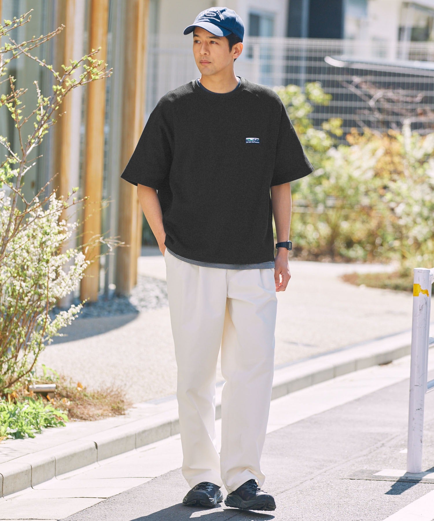 THE CRAFT CREW PRODUCTS / 機能抗菌 UV防護  重磅 華夫格 短袖T恤