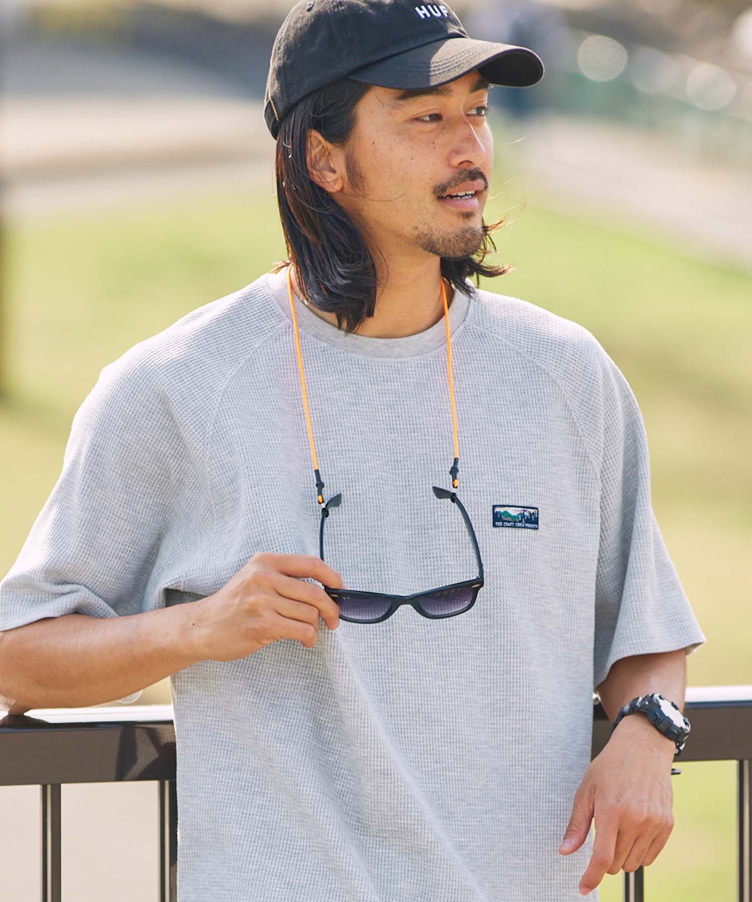 THE CRAFT CREW PRODUCTS / 機能抗菌 UV防護  重磅 華夫格 短袖T恤