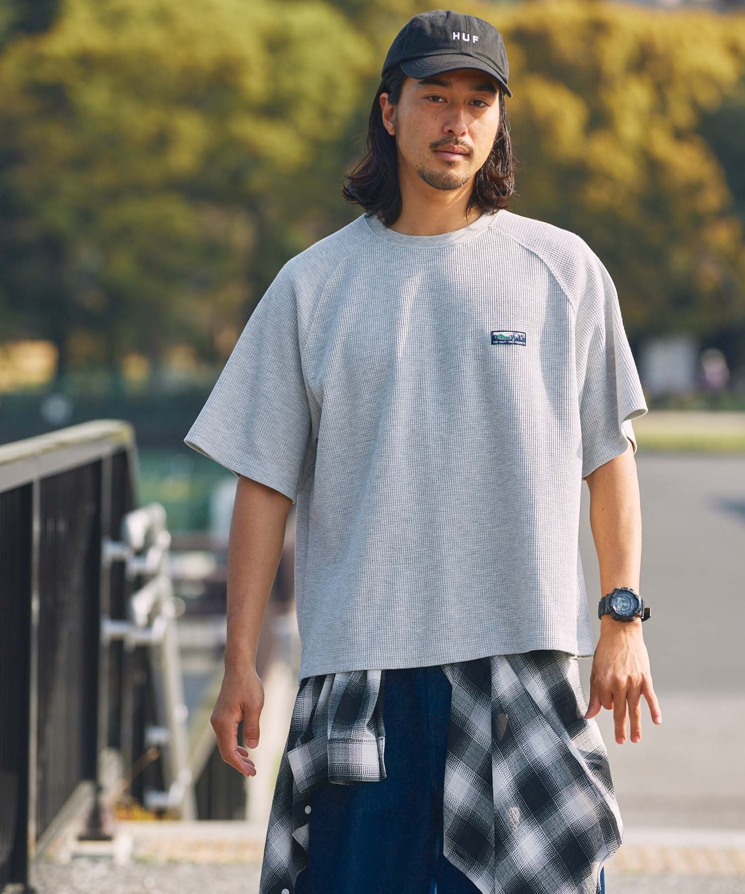 THE CRAFT CREW PRODUCTS / 機能抗菌 UV防護  重磅 華夫格 短袖T恤