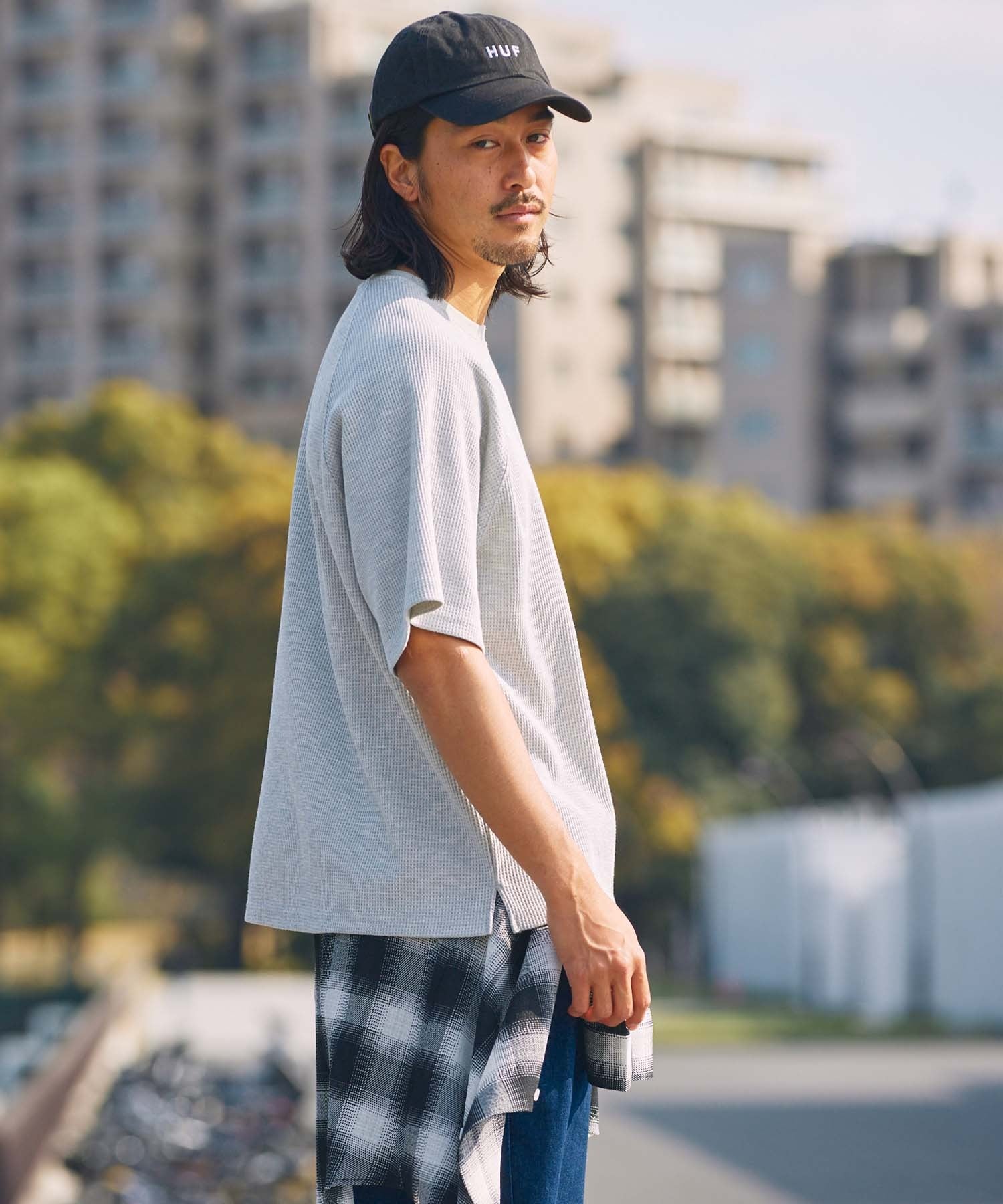 THE CRAFT CREW PRODUCTS / 機能抗菌 UV防護  重磅 華夫格 短袖T恤