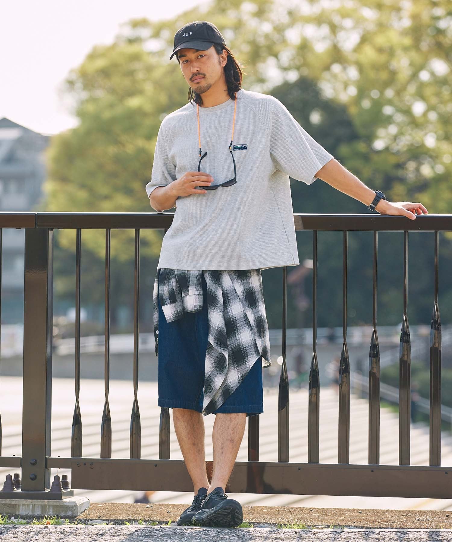 THE CRAFT CREW PRODUCTS / 機能抗菌 UV防護  重磅 華夫格 短袖T恤