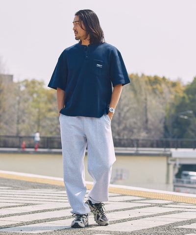 THE CRAFT CREW / 重磅華夫格亨利 口袋短袖T恤