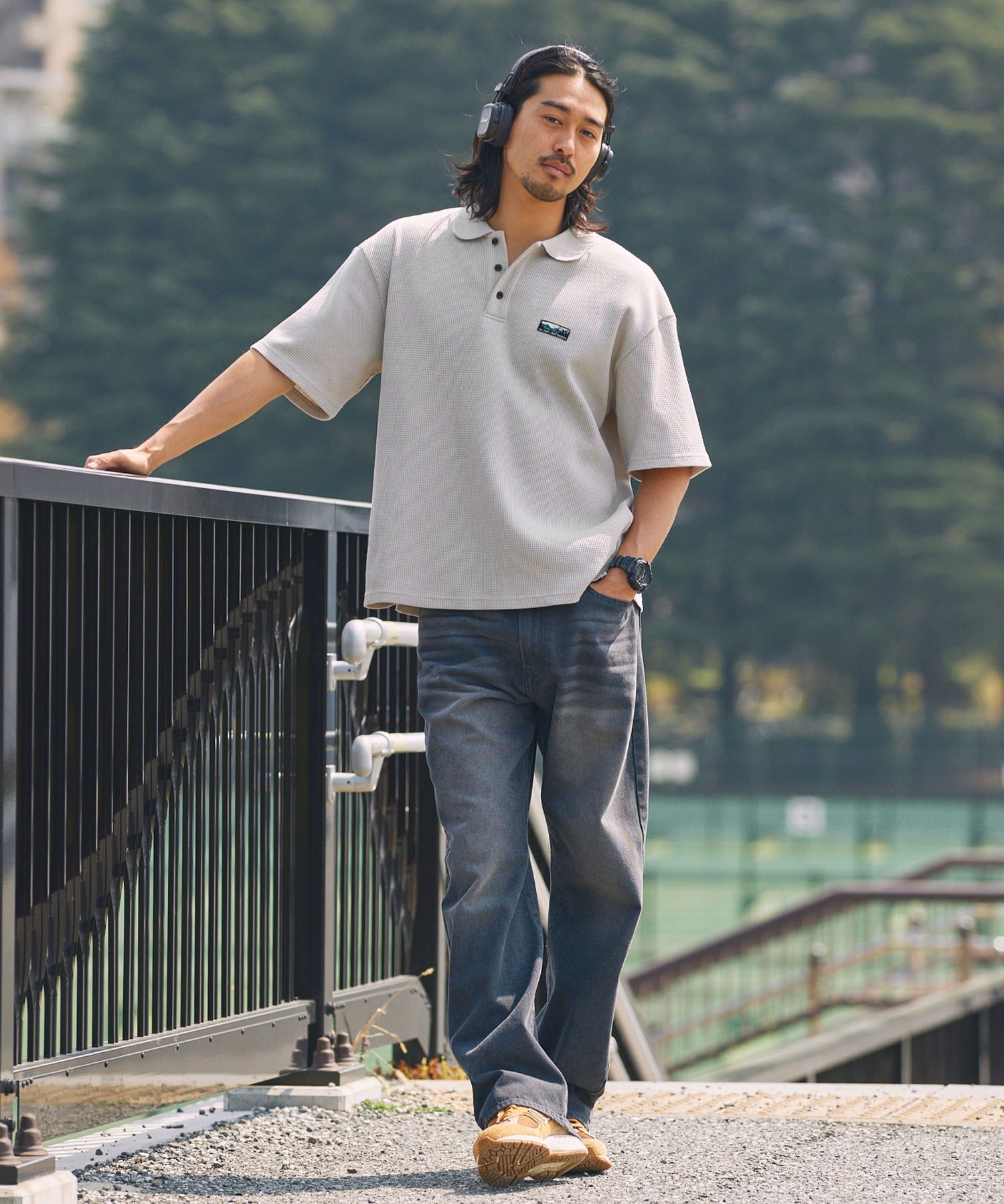 THE CRAFT CREW PRODUCTS / 機能抗菌 UV防護 重磅華夫格短袖Polo衫