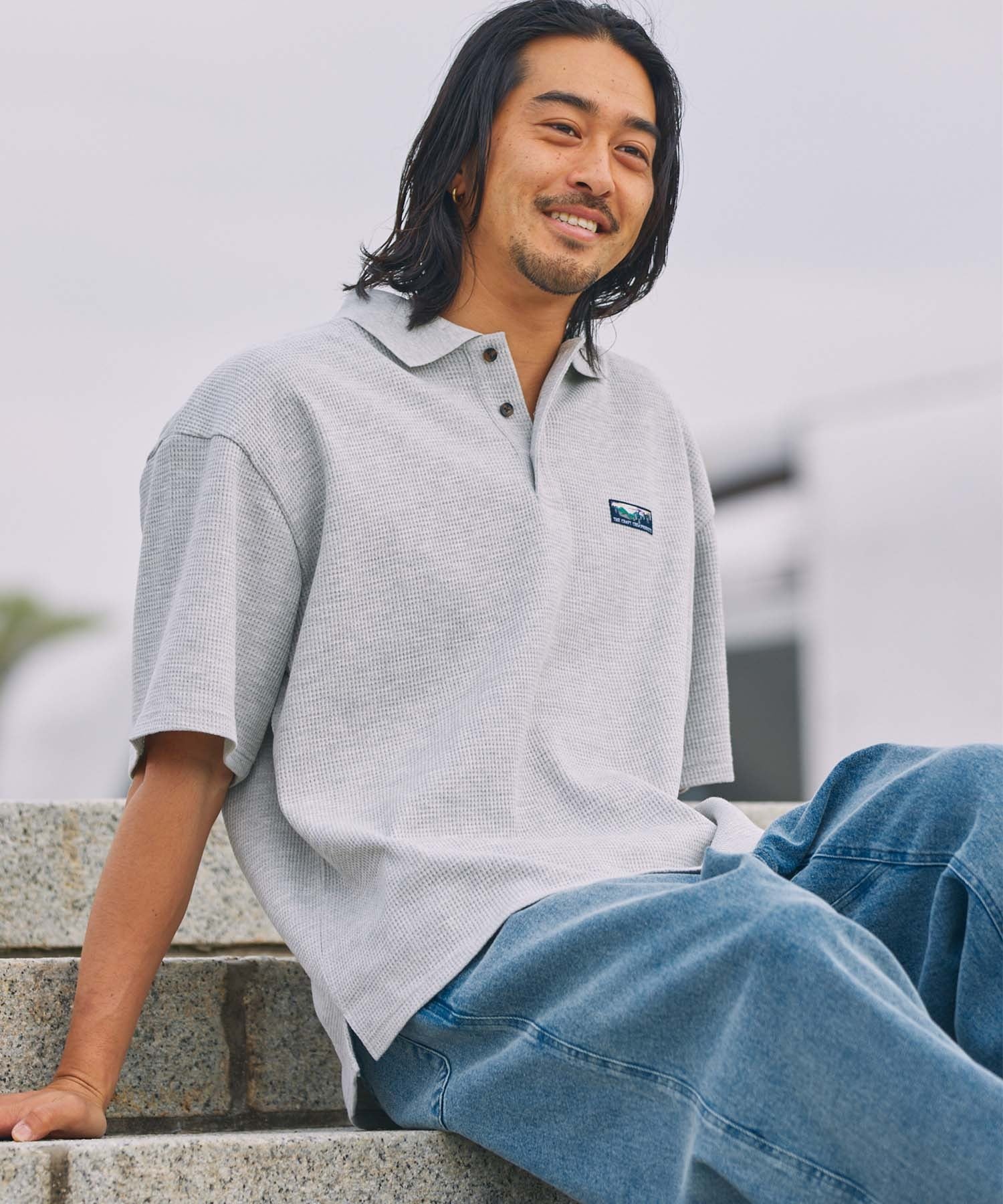 THE CRAFT CREW PRODUCTS / 機能抗菌 UV防護 重磅華夫格短袖Polo衫