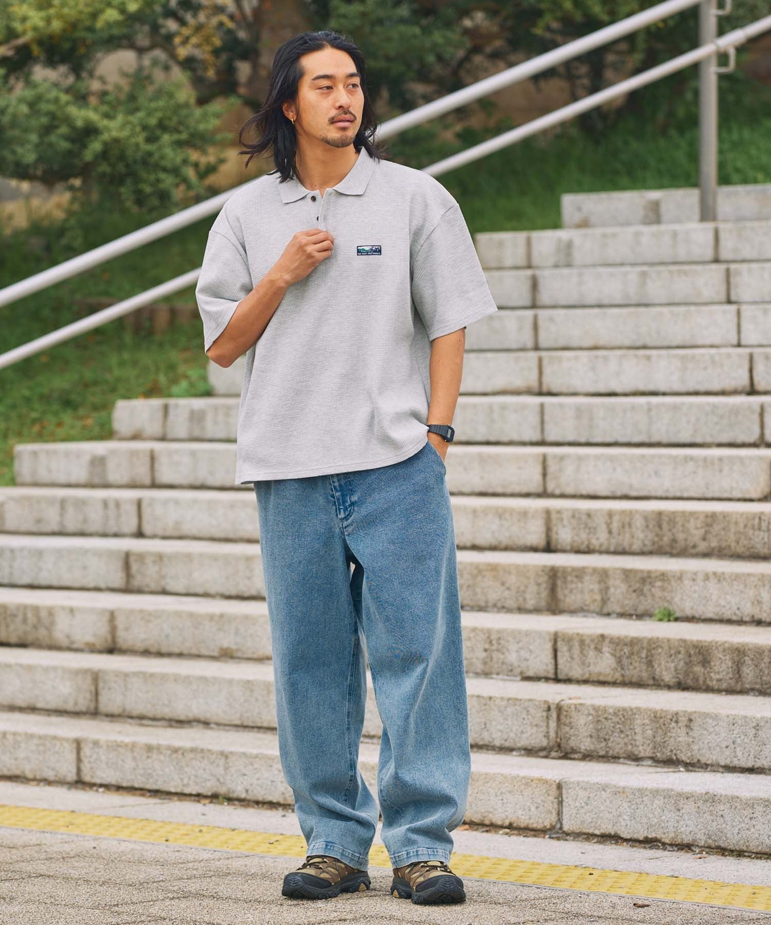 THE CRAFT CREW PRODUCTS / 機能抗菌 UV防護 重磅華夫格短袖Polo衫