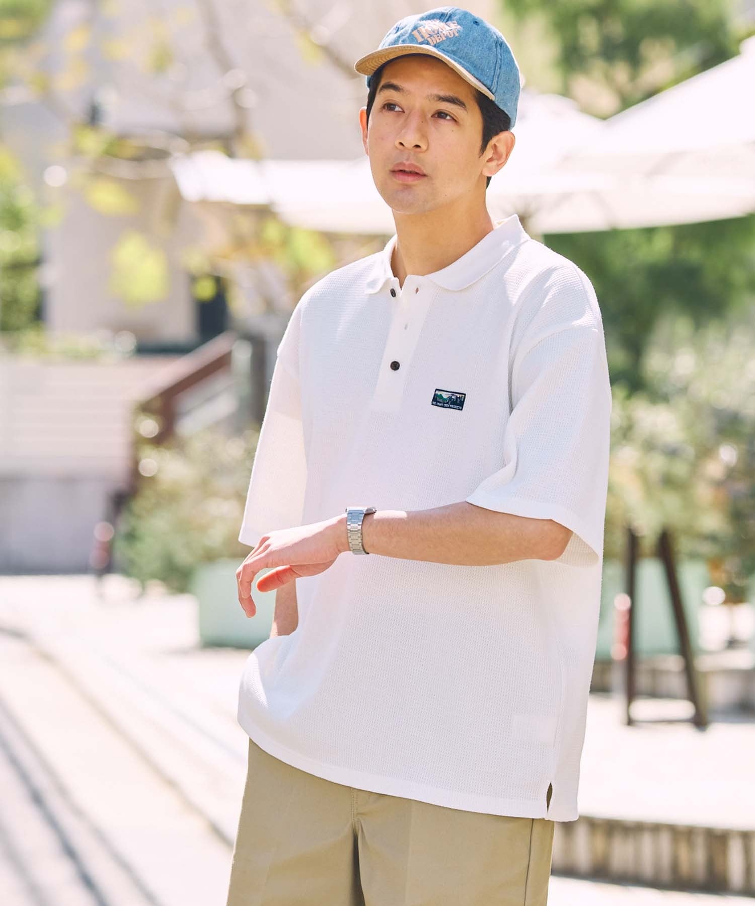 THE CRAFT CREW PRODUCTS / 機能抗菌 UV防護 重磅華夫格短袖Polo衫