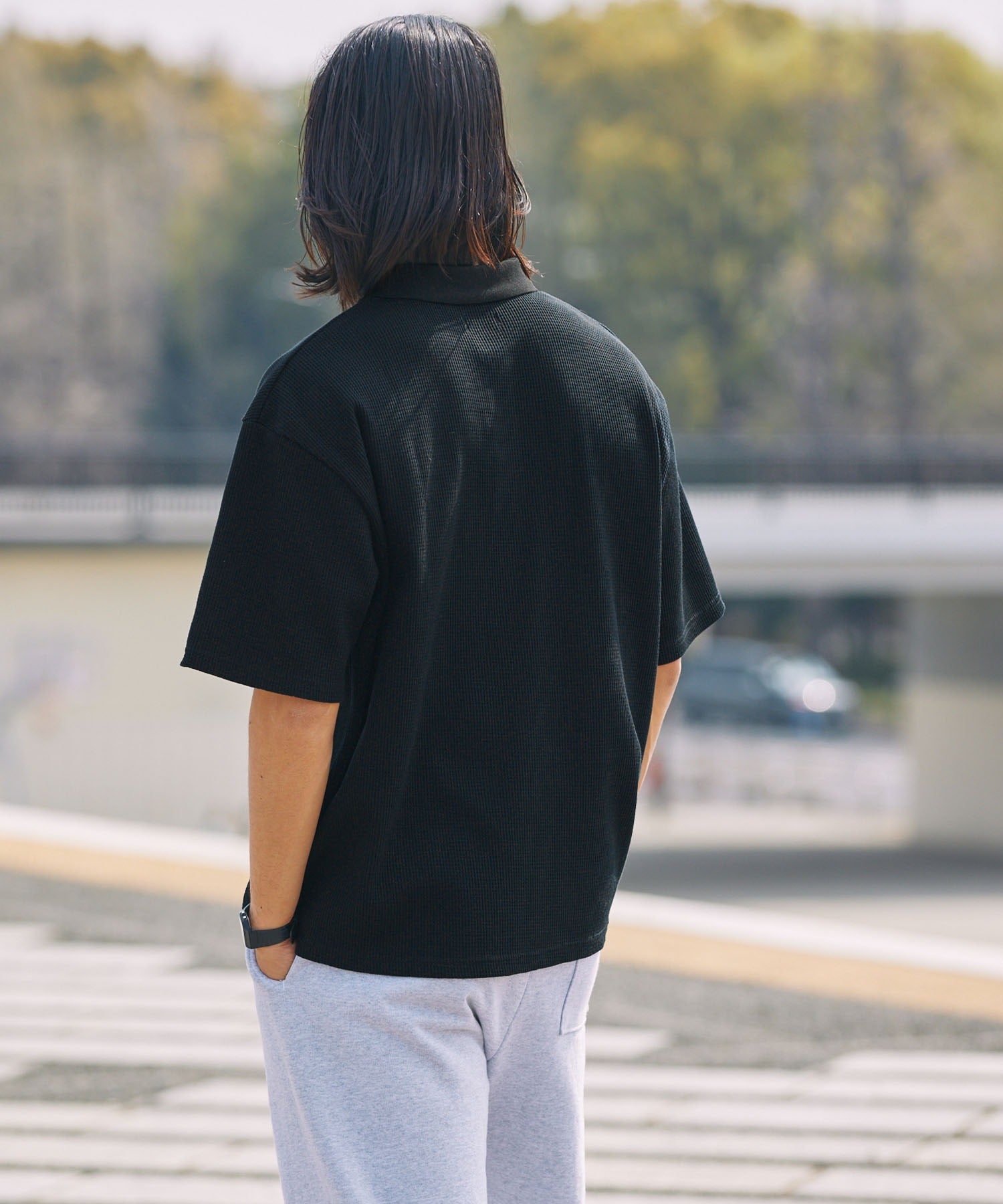THE CRAFT CREW PRODUCTS / 機能抗菌 UV防護 重磅華夫格短袖Polo衫