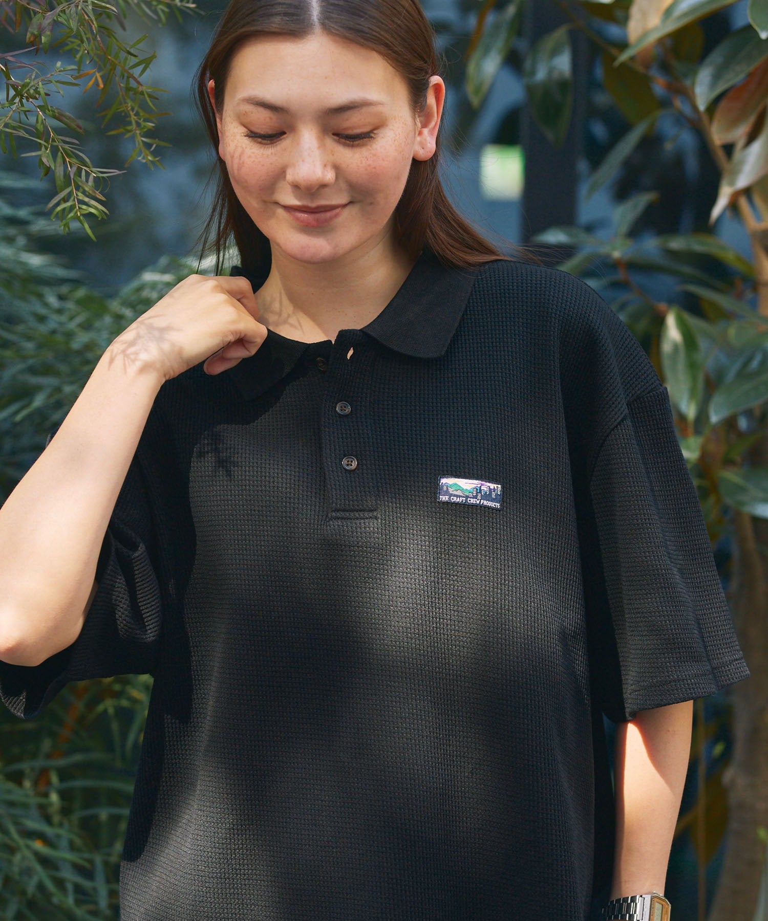 THE CRAFT CREW PRODUCTS / 機能抗菌 UV防護 重磅華夫格短袖Polo衫