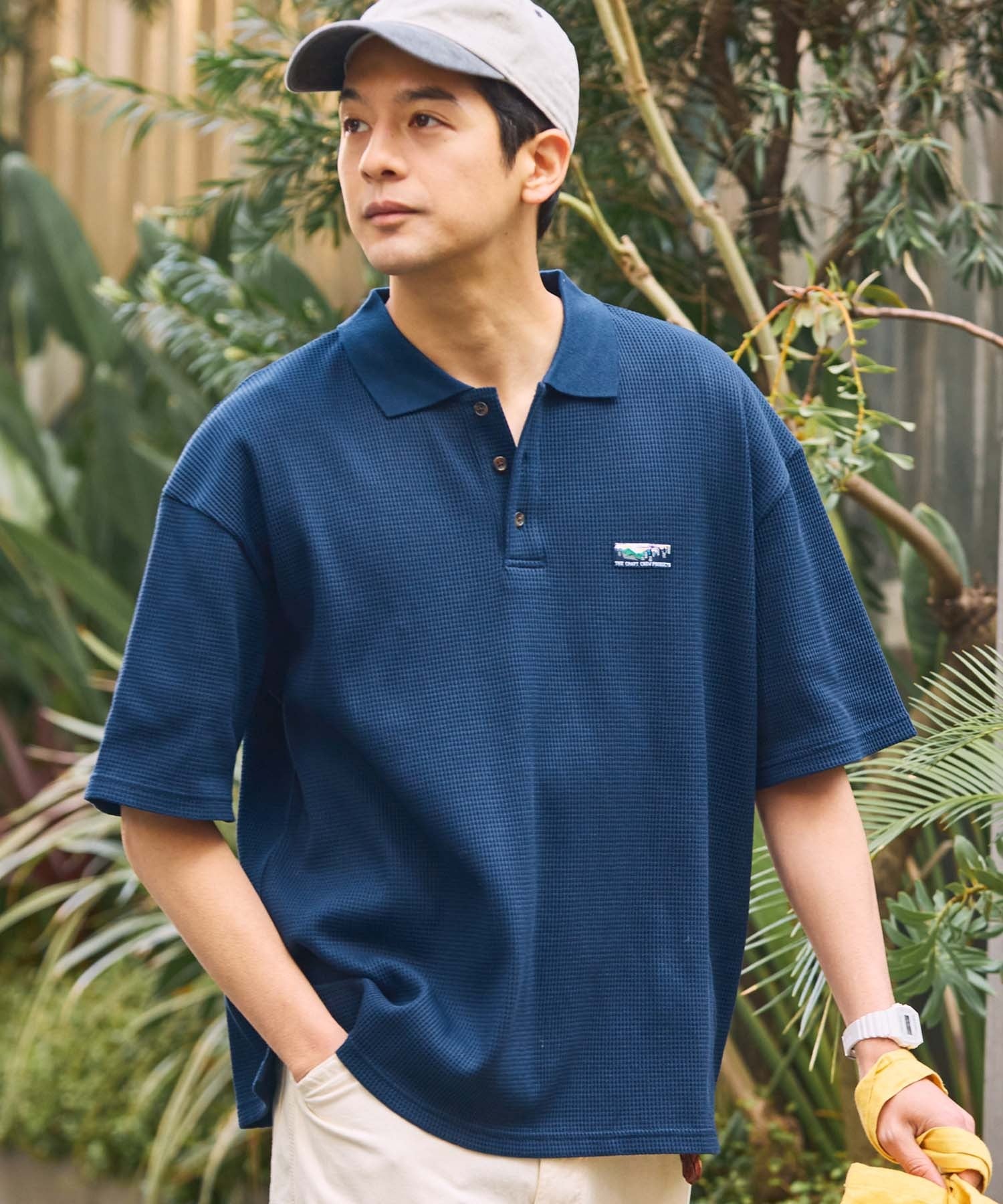 THE CRAFT CREW PRODUCTS / 機能抗菌 UV防護 重磅華夫格短袖Polo衫