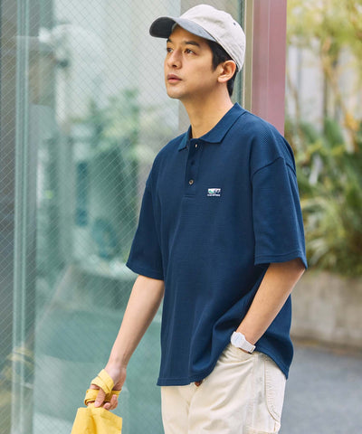 THE CRAFT CREW PRODUCTS / 機能抗菌 UV防護 重磅華夫格短袖Polo衫