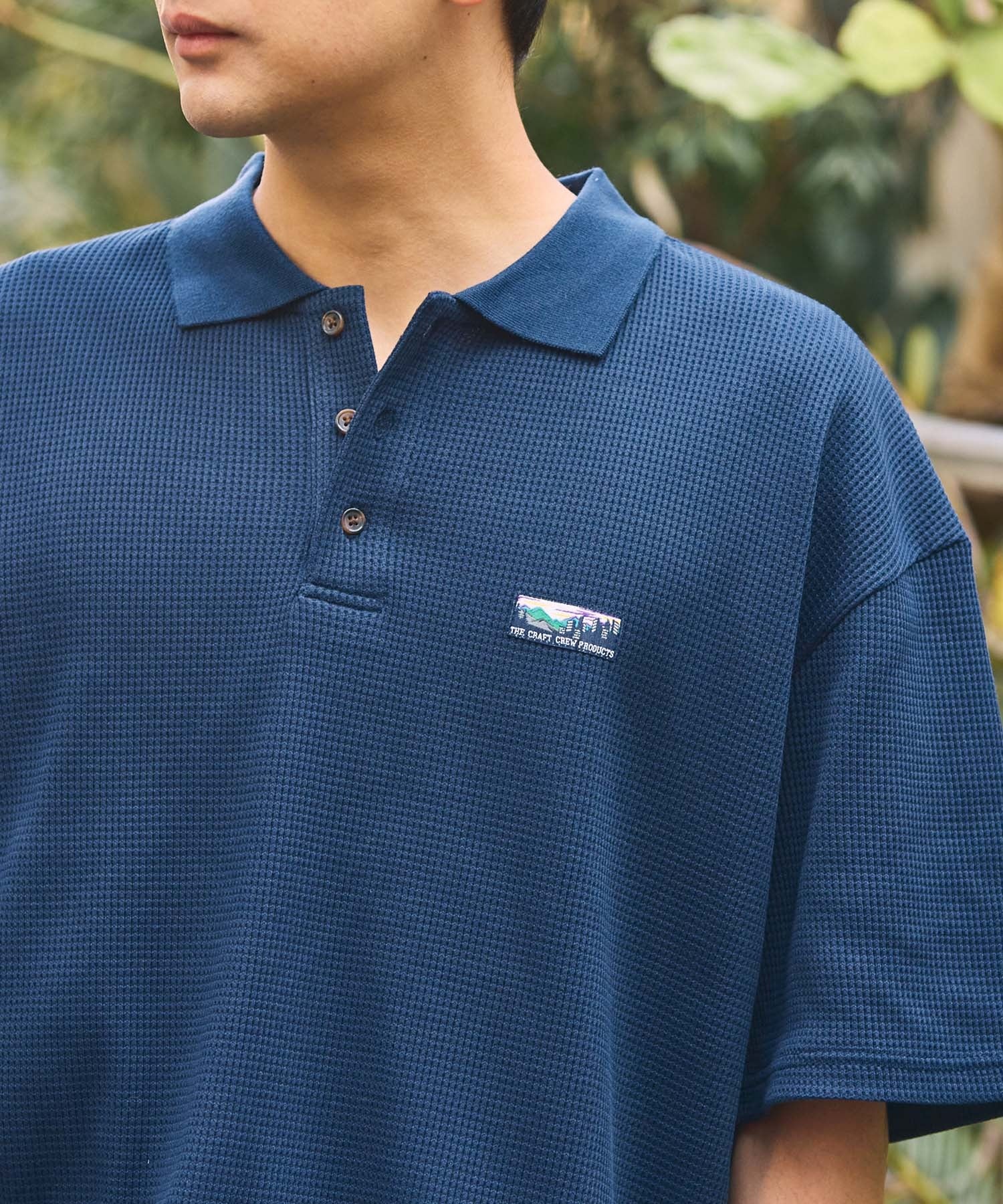 THE CRAFT CREW PRODUCTS / 機能抗菌 UV防護 重磅華夫格短袖Polo衫