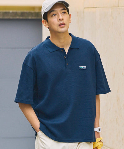 THE CRAFT CREW PRODUCTS / 機能抗菌 UV防護 重磅華夫格短袖Polo衫