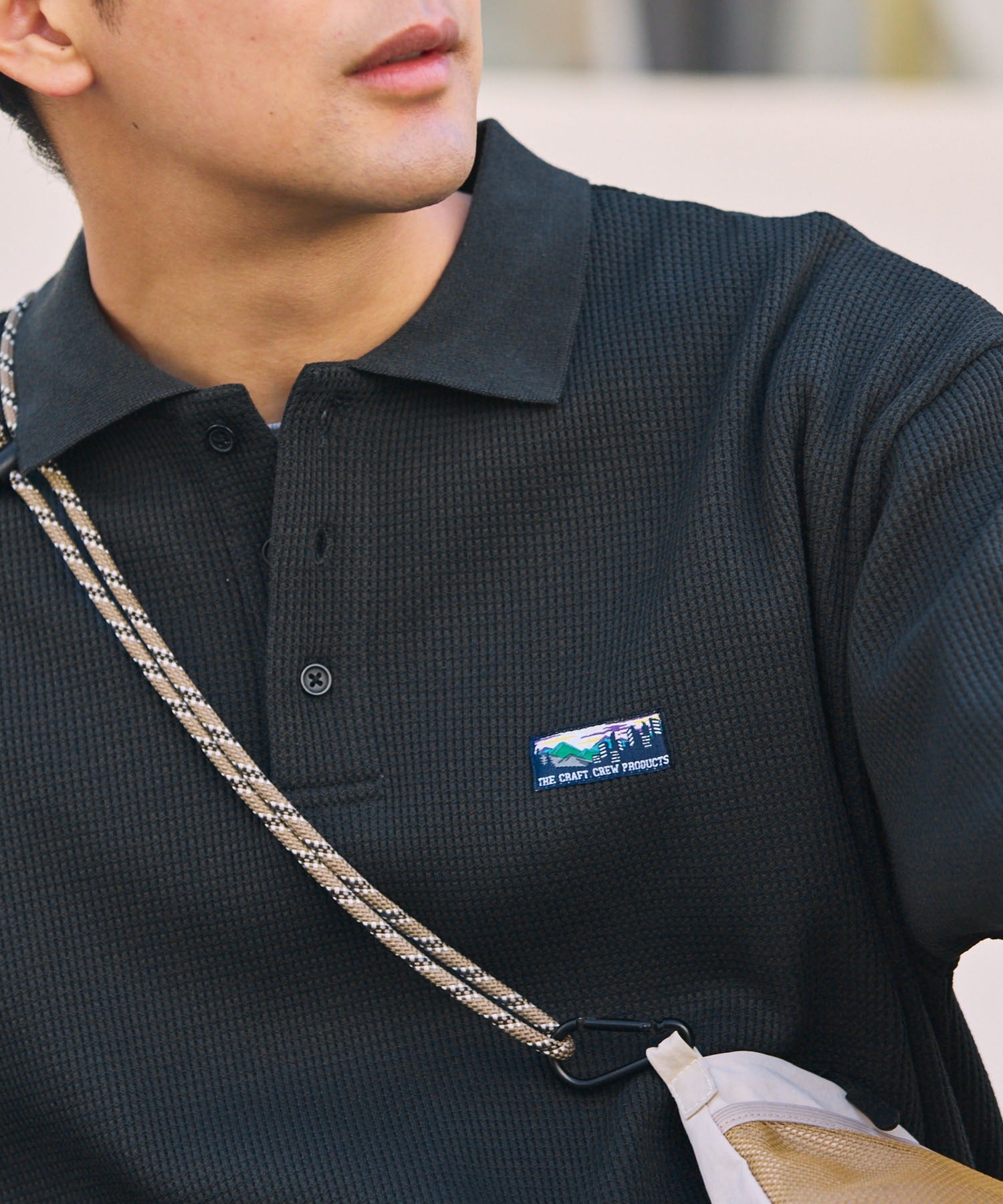 THE CRAFT CREW PRODUCTS / 機能抗菌 UV防護 重磅華夫格短袖Polo衫