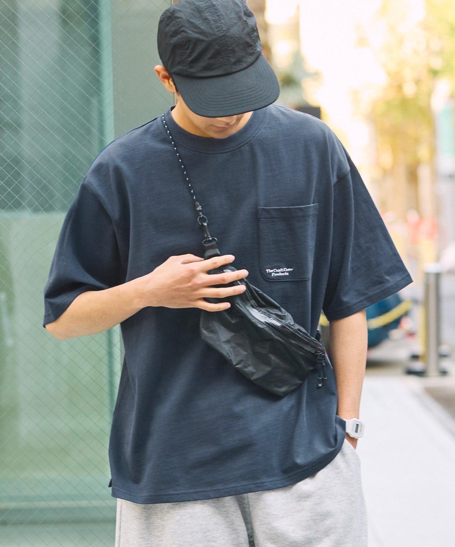 THE CRAFT CREW PRODUCTS / 抗UV防汗漬 口袋短袖T恤