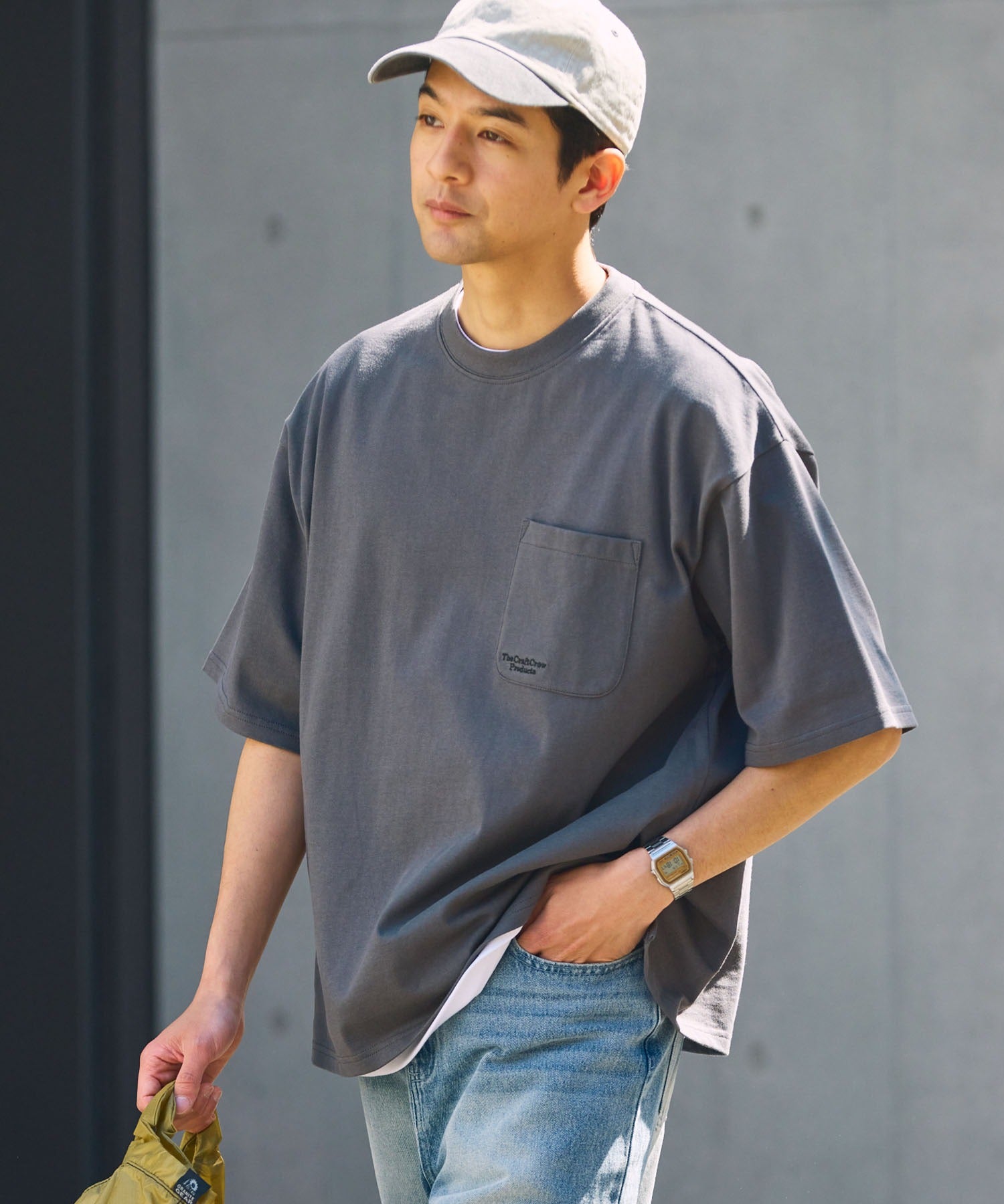 THE CRAFT CREW PRODUCTS / 抗UV防汗漬 口袋短袖T恤