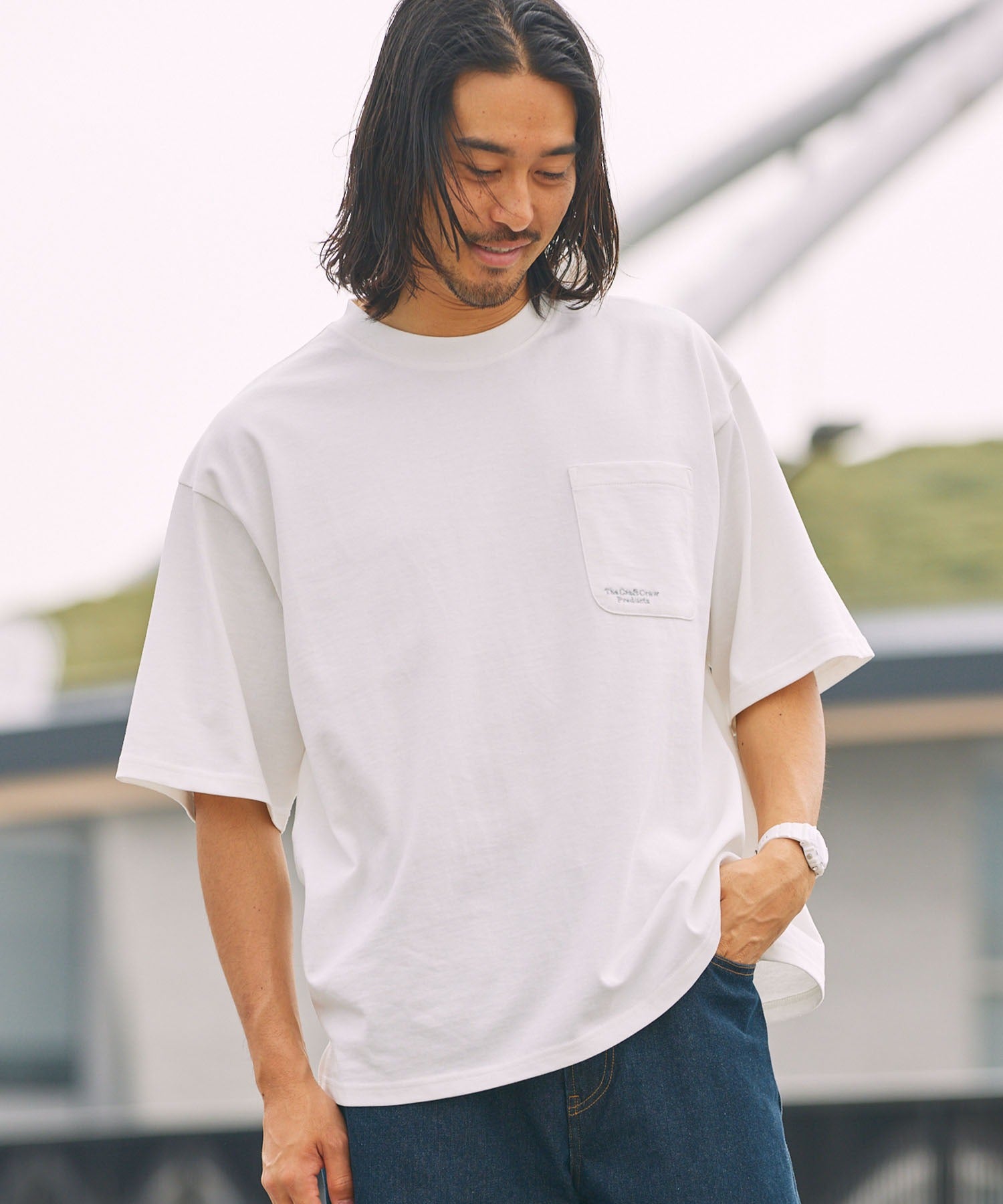 THE CRAFT CREW PRODUCTS / 抗UV防汗漬 口袋短袖T恤